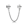 Charm Cadena Pandora de Seguridad Abalorio Mujer Cadena de seguridad Plata Lazos Familiares - Bijuvera