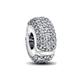 Charm Cadena Pandora de Seguridad Clip Moments triple banda pavé - Bijuvera