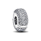 Charm Cadena Pandora de Seguridad Clip Moments triple banda pavé - Bijuvera