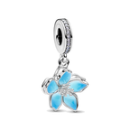 Charm Pandora Colgante Flor Azul - Bijuvera