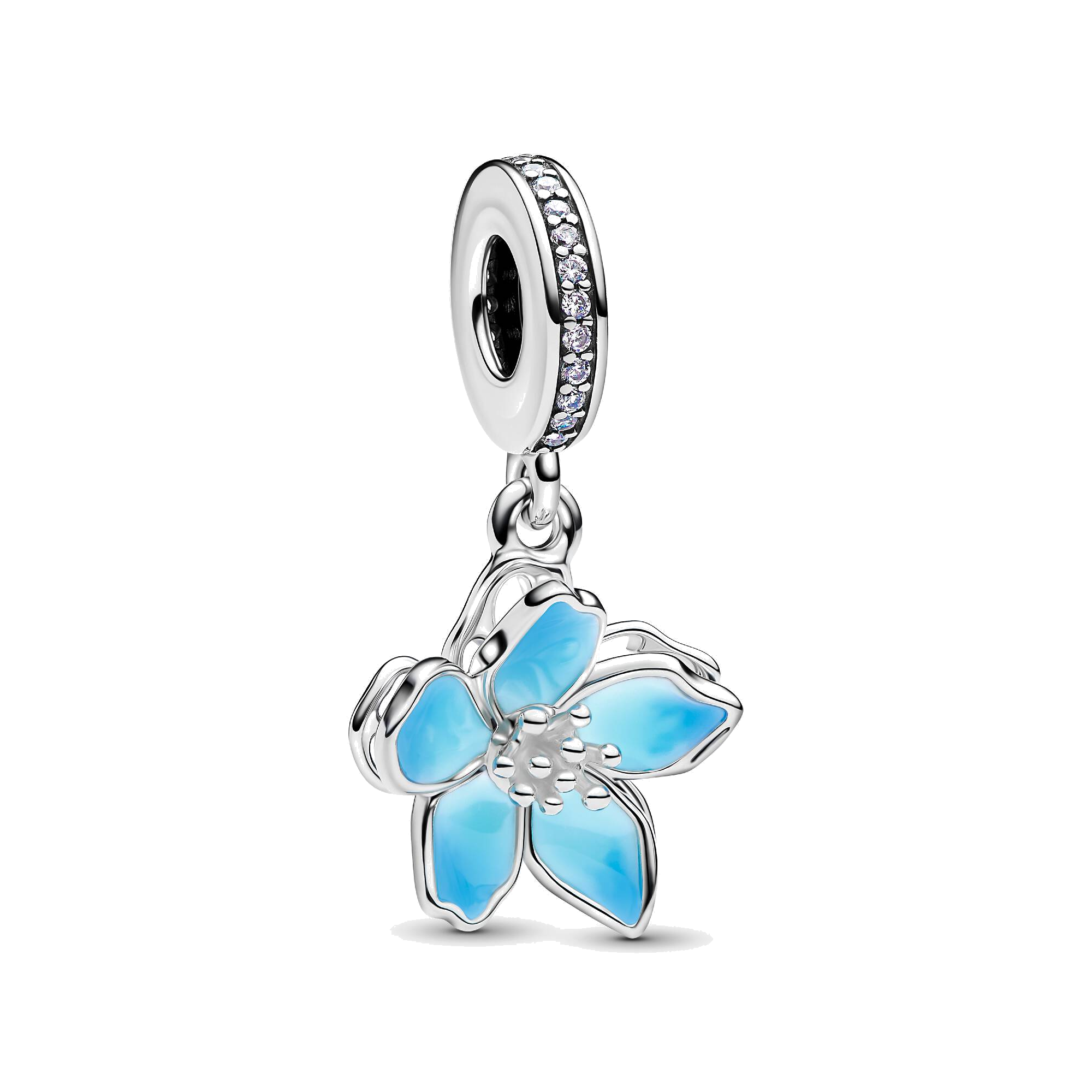 Charm Pandora Colgante Flor Azul - Bijuvera