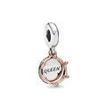 Charm Pandora Colgante Plata Mujer Reina y Corona - Bijuvera