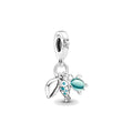 Charm Pandora Colgante Triple Pez, Tortuga Marina y Concha - Bijuvera