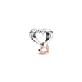 Charm Pandora Corazón Infinito de Filigrana en Dos Tonos - Bijuvera