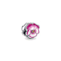 Charm Pandora Flor Pensamiento Rosa - Bijuvera