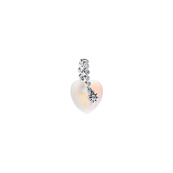 Charm Pandora Colgante Corazón y Estrella Fugaz - Bijuvera