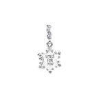 Charm Pandora Colgante Doble Copo de Nieve Opalescente - Bijuvera