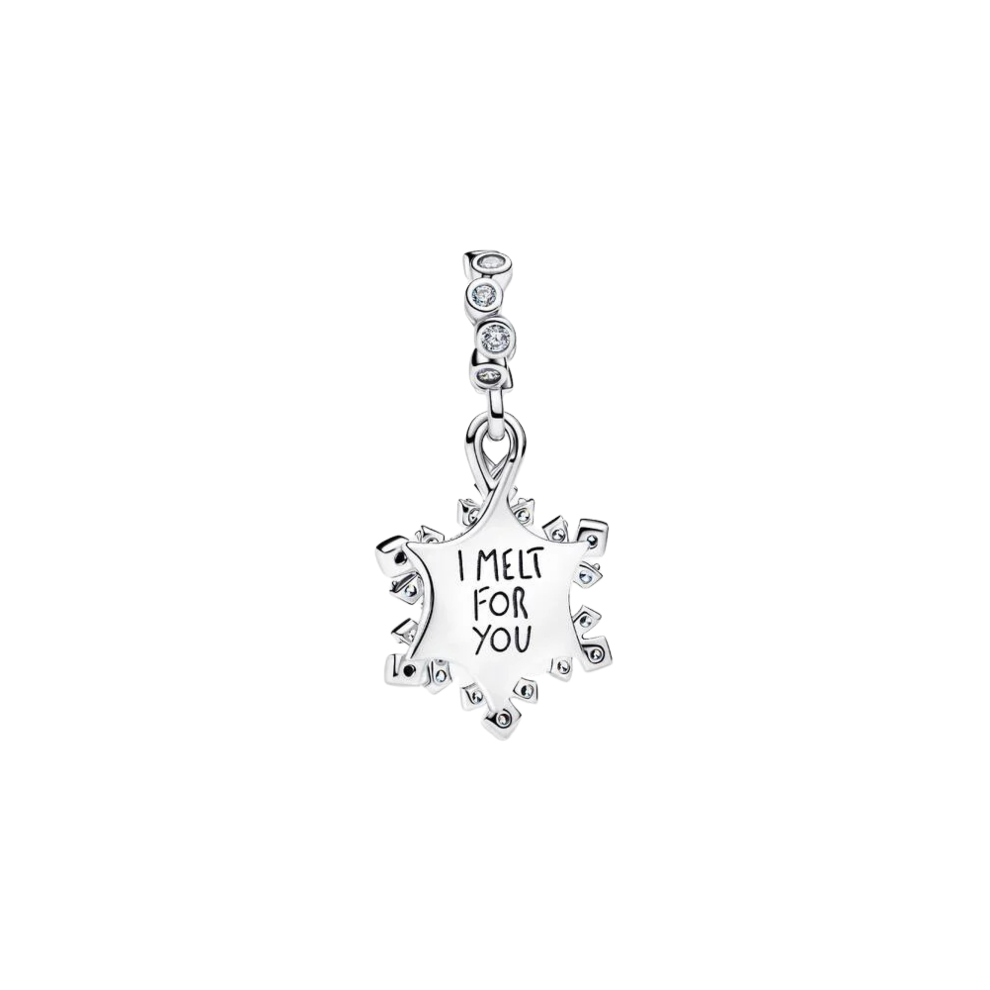 Charm Pandora Colgante Doble Copo de Nieve Opalescente - Bijuvera
