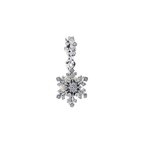 Charm Pandora Colgante Doble Copo de Nieve Opalescente - Bijuvera