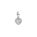 Charm Pandora Colgante Doble Corazón Brillante - Bijuvera
