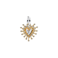 Charm Pandora Colgante Doble Corazón Radiante - Bijuvera