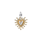 Charm Pandora Colgante Doble Corazón Radiante - Bijuvera