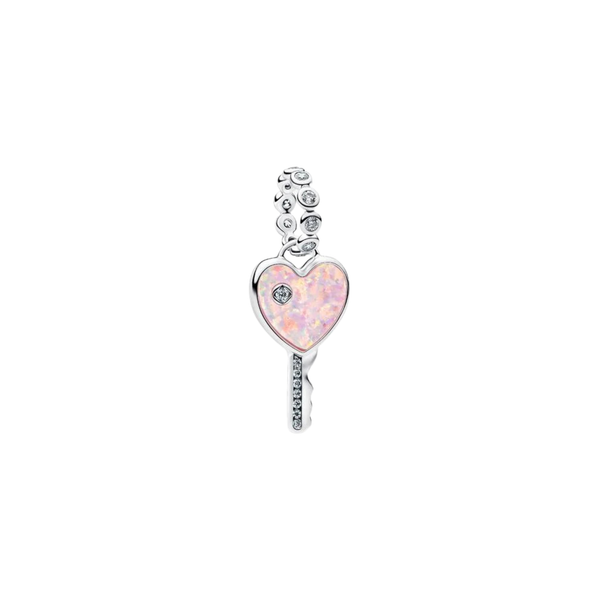 Charm Pandora Colgante Llave Corazón Opalescente - Bijuvera