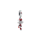 Charm Colgante Pandora Minnie Mouse Patinando Plata de Ley 925