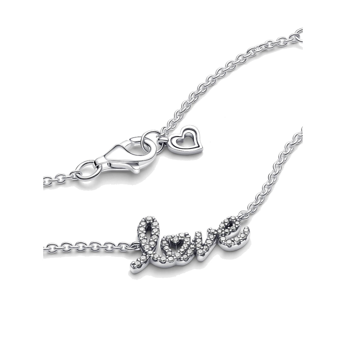 Collar Pandora Amor Manuscrito Brillante - Bijuvera
