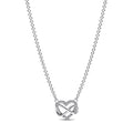 Collar Pandora Corazón Infinito Brillante - Bijuvera
