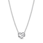 Collar Pandora Corazón Infinito Brillante - Bijuvera