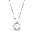 Collar Pandora Pavé y Perla Cultivada de Agua Dulce Tratada - Bijuvera