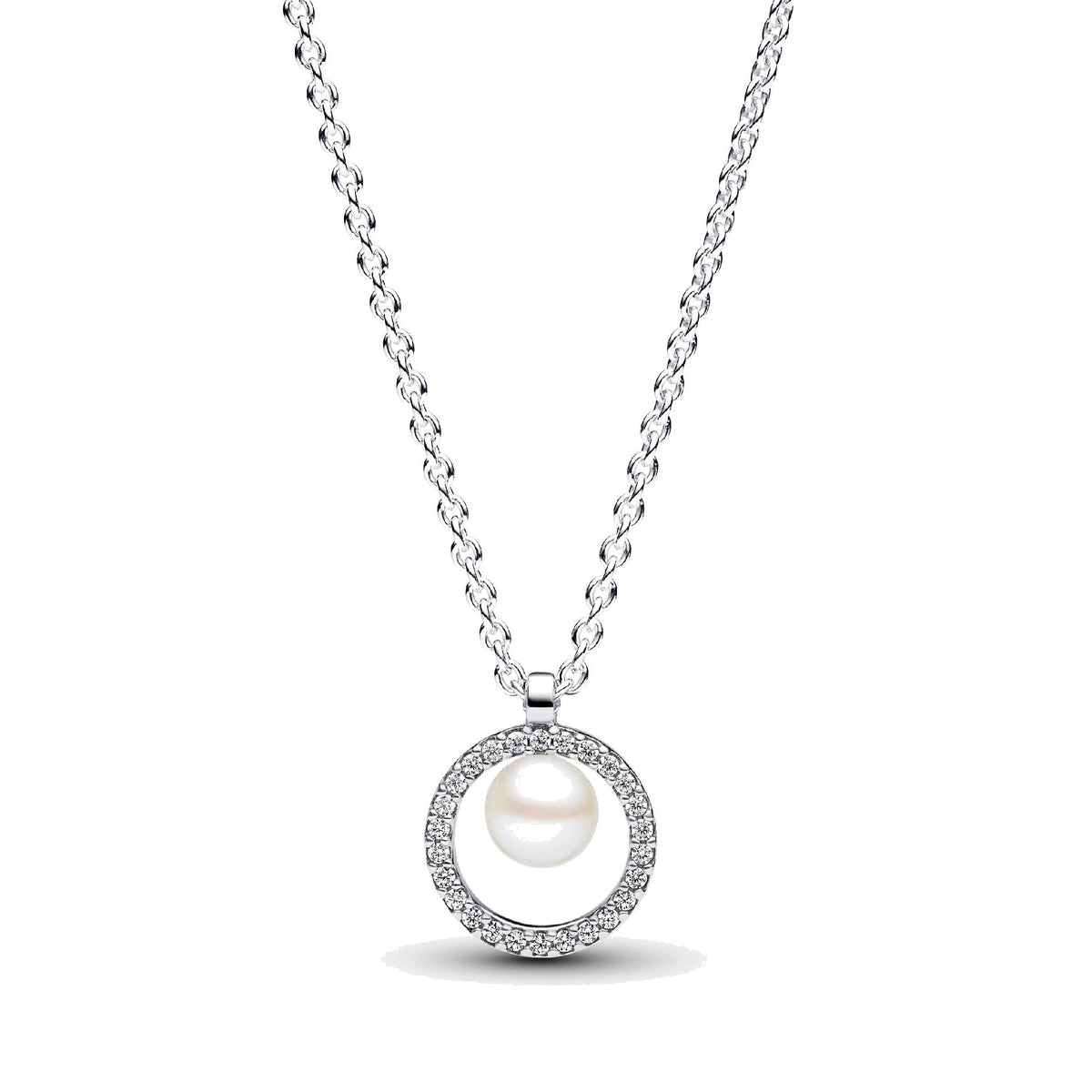 Collar Pandora Pavé y Perla Cultivada de Agua Dulce Tratada - Bijuvera