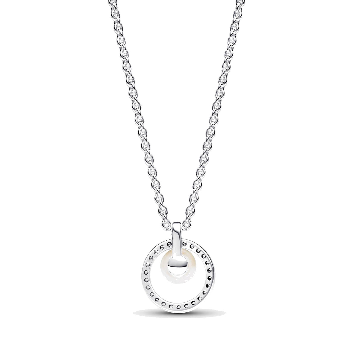 Collar Pandora Pavé y Perla Cultivada de Agua Dulce Tratada - Bijuvera