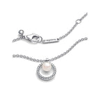 Collar Pandora Pavé y Perla Cultivada de Agua Dulce Tratada - Bijuvera