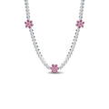 Collar Pandora Tenis Flor Rosa - Bijuvera