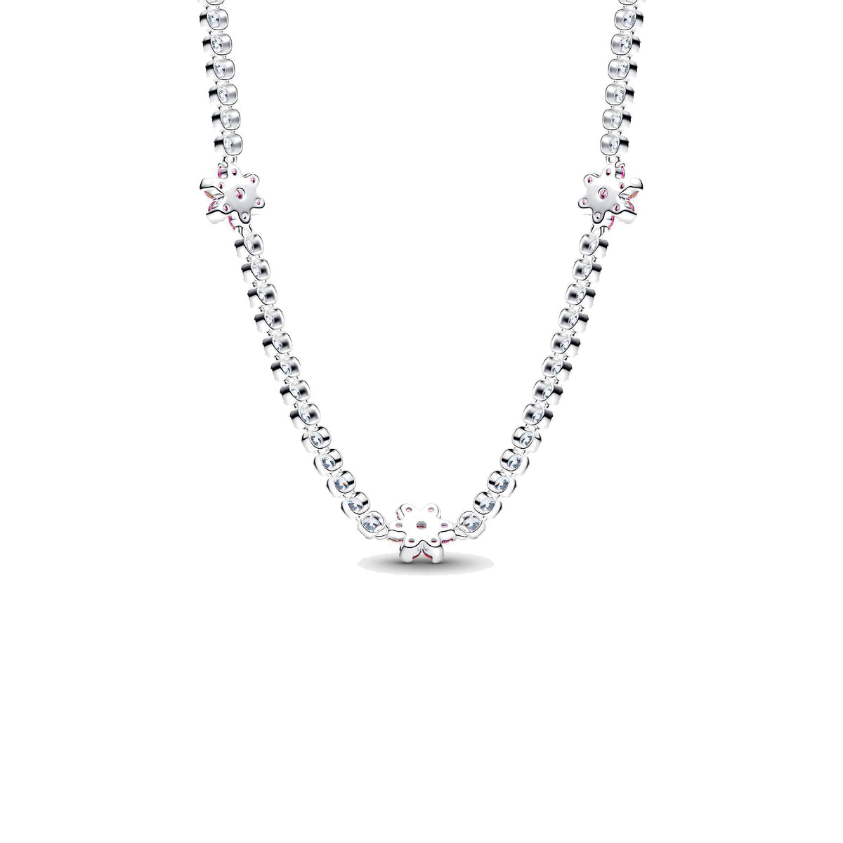 Collar Pandora Tenis Flor Rosa - Bijuvera