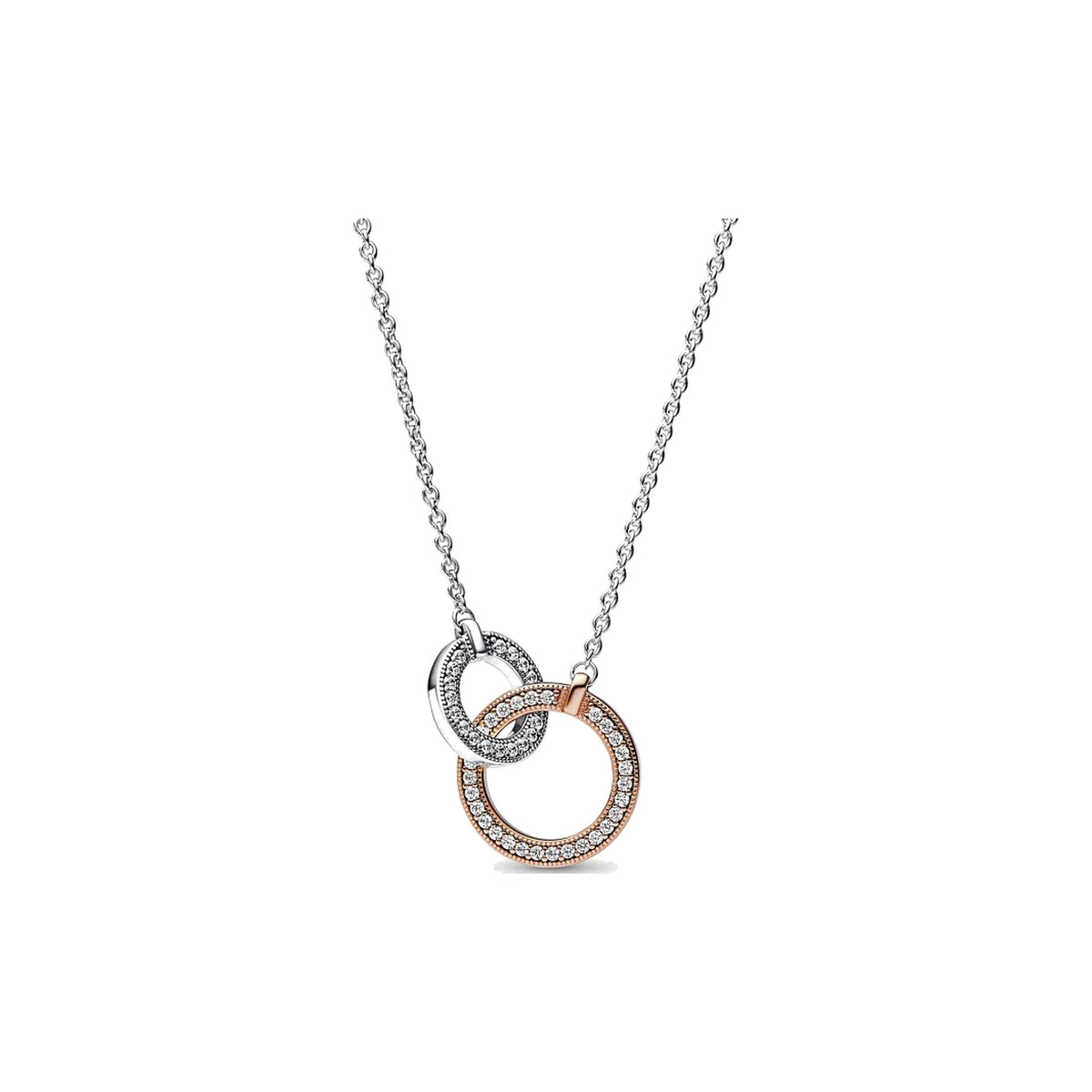 Collar Pandora círculos entrelazados - Bijuvera