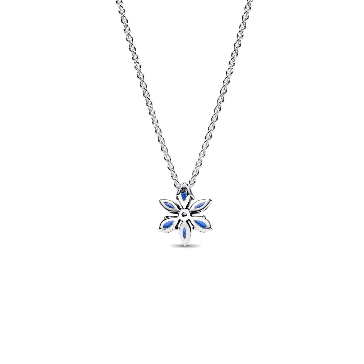 Collar Pandora con Colgante Herbario Azul Brillante - Bijuvera