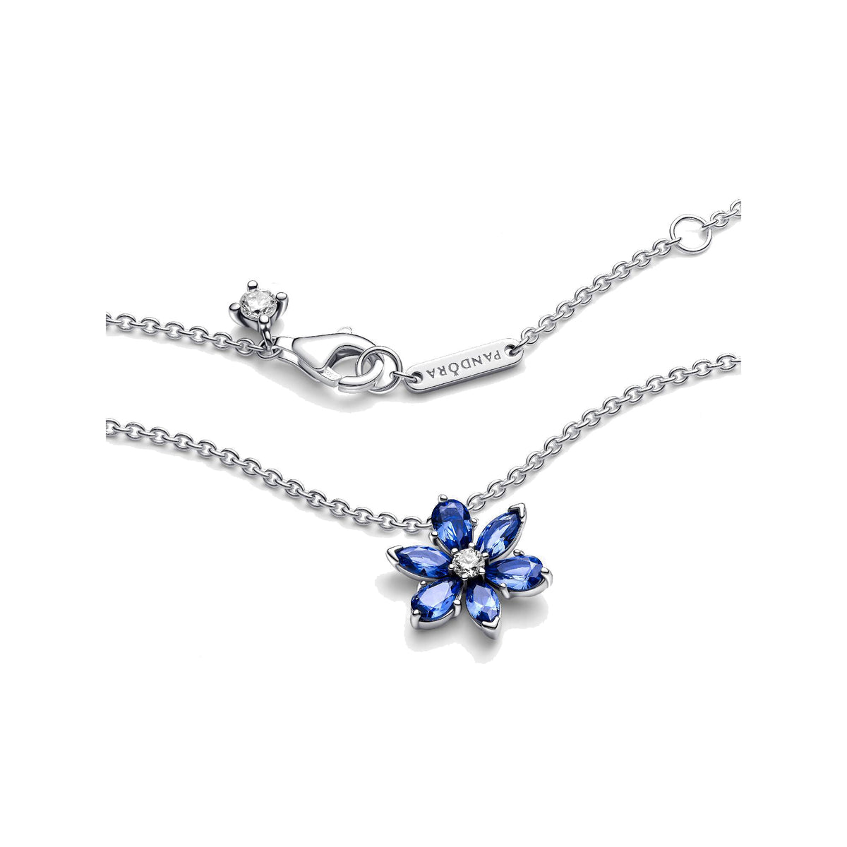 Collar Pandora con Colgante Herbario Azul Brillante - Bijuvera