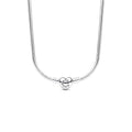 Collar Pandora de Cadena de Serpiente con Cierre de Corazón - Bijuvera