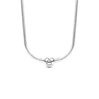 Collar Pandora de Cadena de Serpiente con Cierre de Corazón - Bijuvera