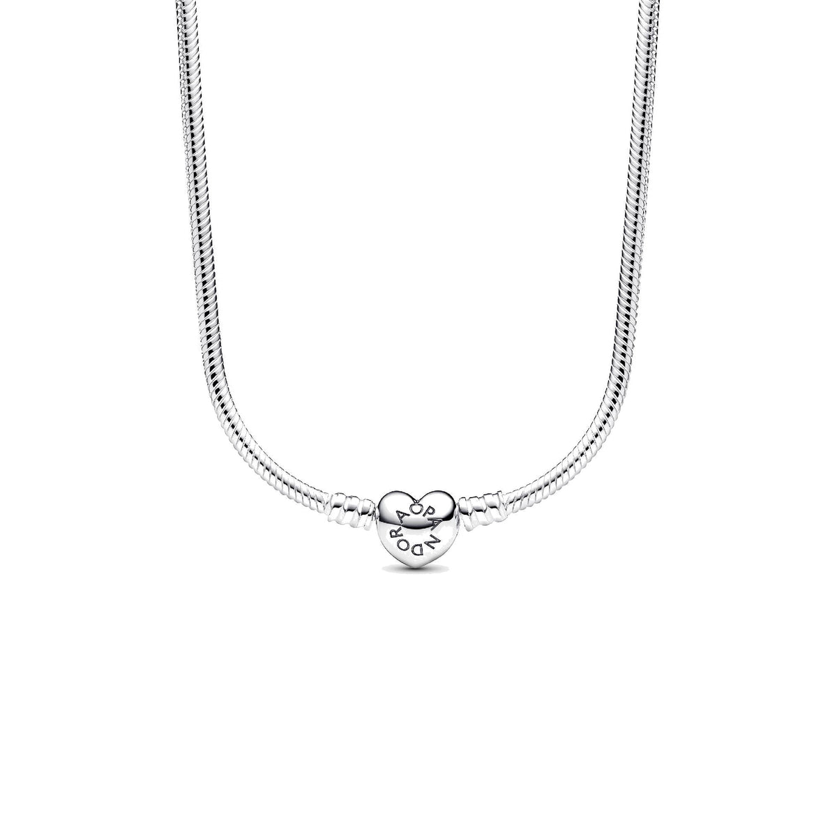 Collar Pandora de Cadena de Serpiente con Cierre de Corazón - Bijuvera