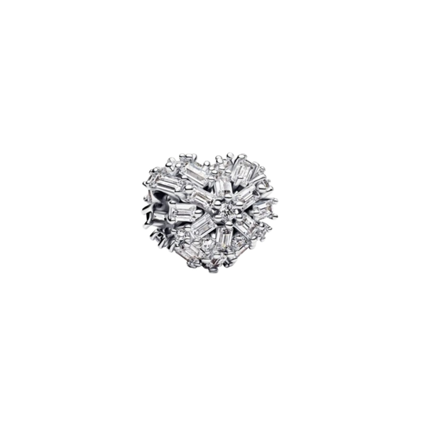 Charm Pandora Corazón Brillante Plata - Bijuvera