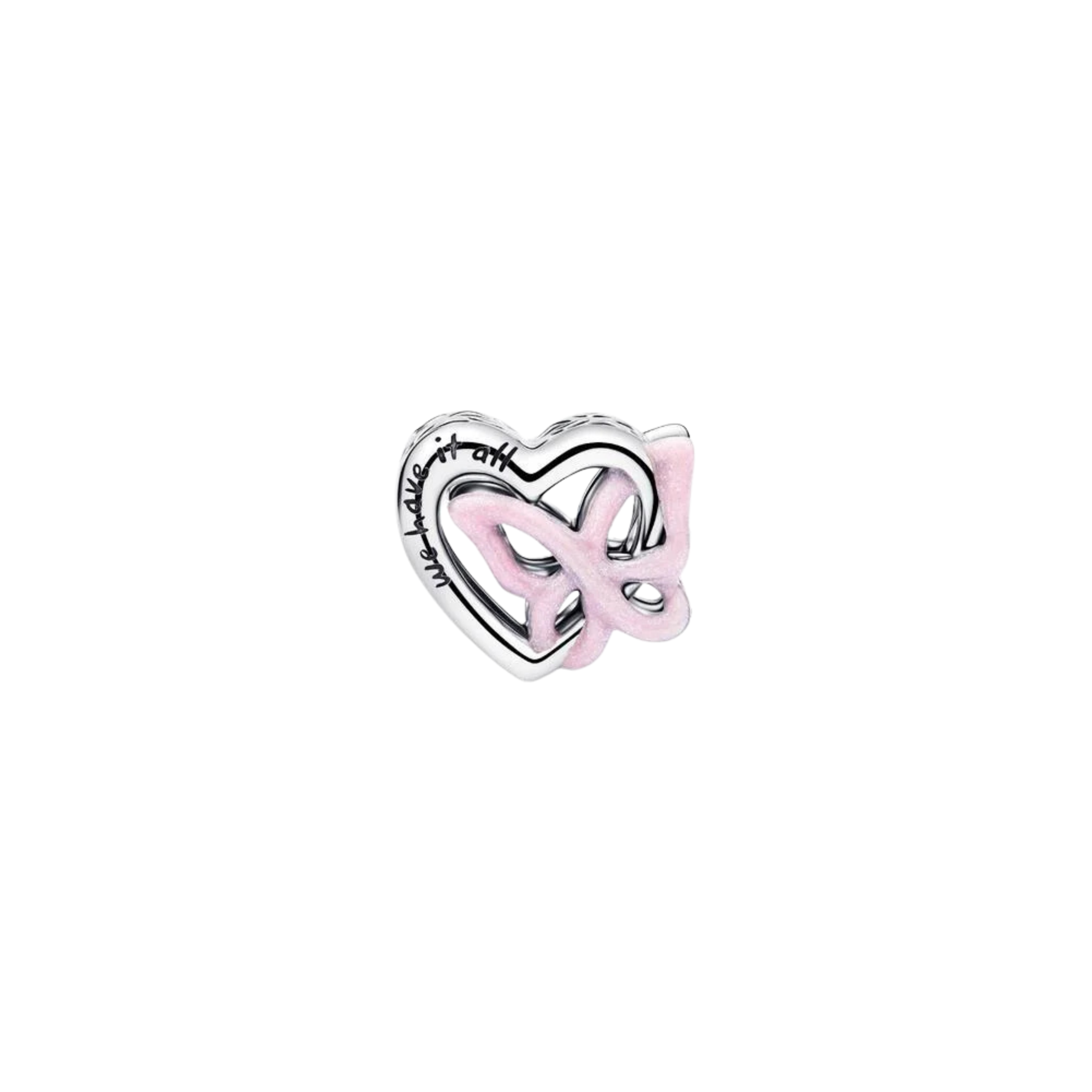 Charm Pandora Corazón y Mariposa Entrelazados - Bijuvera