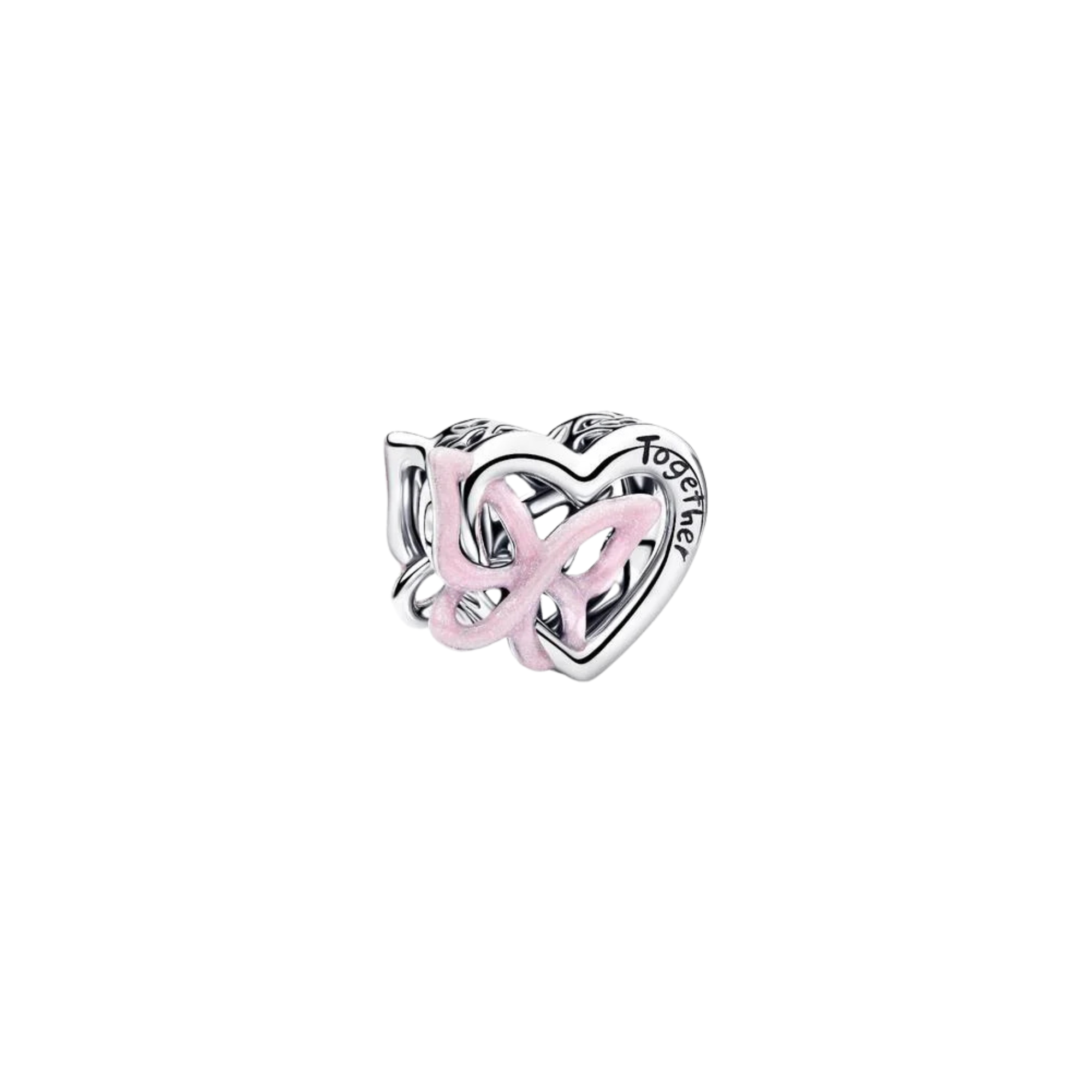 Charm Pandora Corazón y Mariposa Entrelazados - Bijuvera