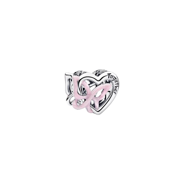 Charm Pandora Corazón y Mariposa Entrelazados - Bijuvera