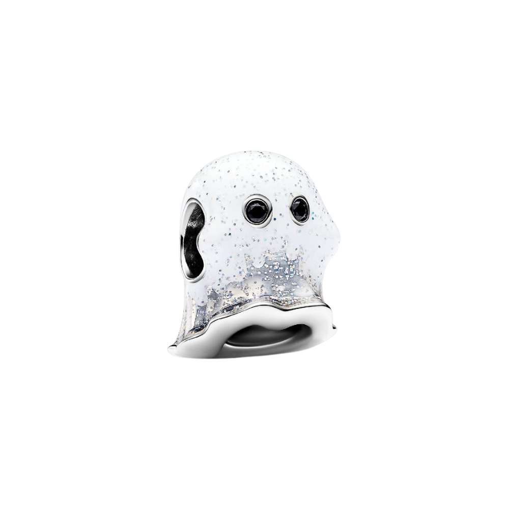 Pandora Charm Geist Boo, im Dunkeln leuchtend, aus Sterlingsilber
