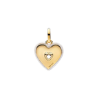 Charm Pandora Medallón Corazón Radiante Blanco - Bijuvera