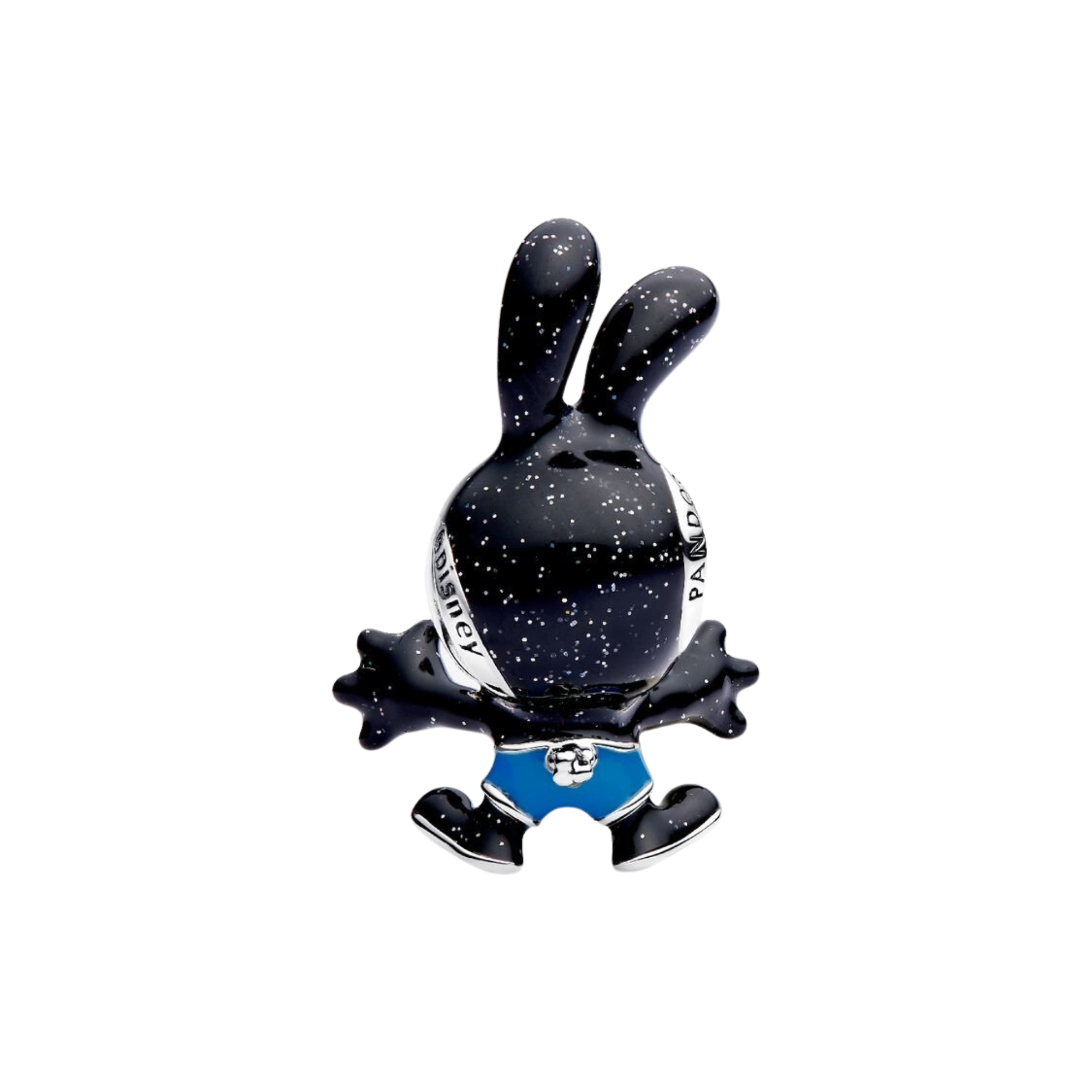 Charm Pandora Oswald el Conejo Afortunado de Disney en Plata de Primera Ley