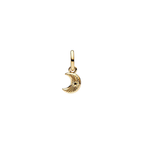 Charm Pandora Mini Colgante Luna Creciente Blanca - Bijuvera