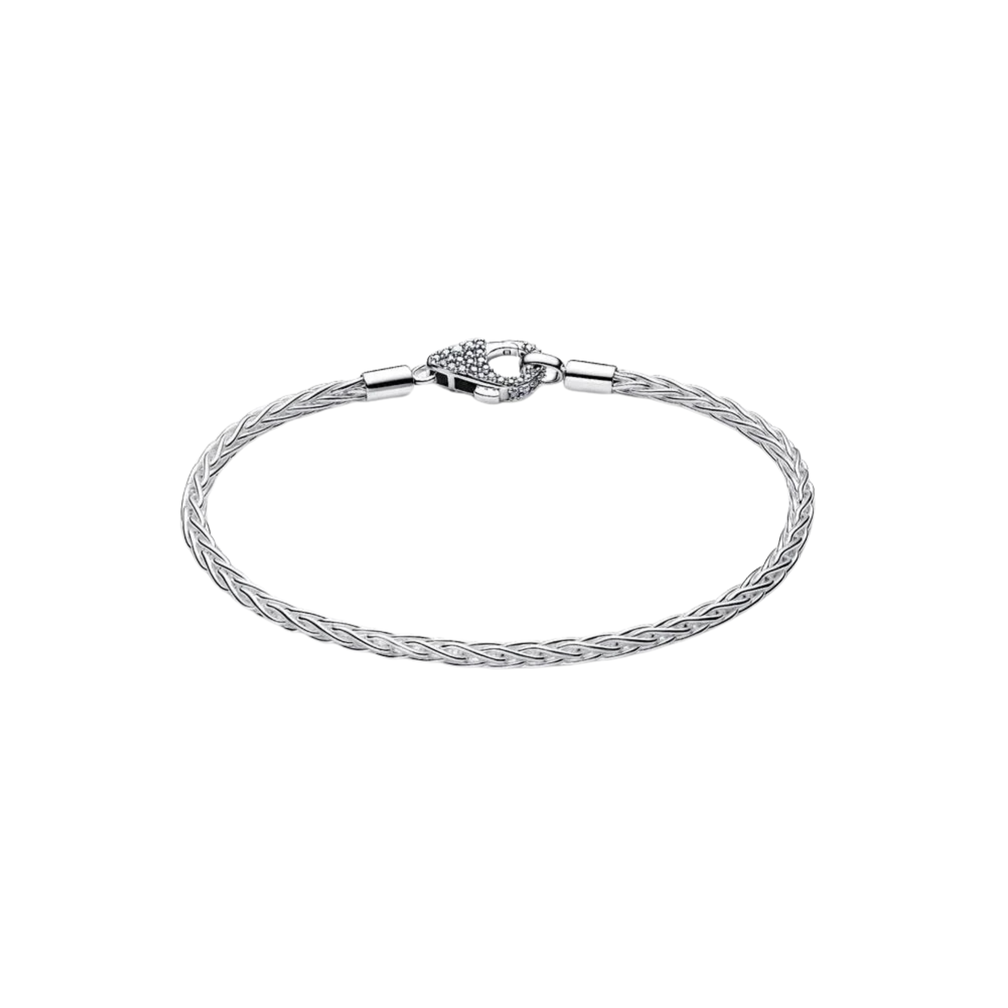 Pulsera Pandora Moments Cadena de Espiga con Cierre en Pavé - Bijuvera