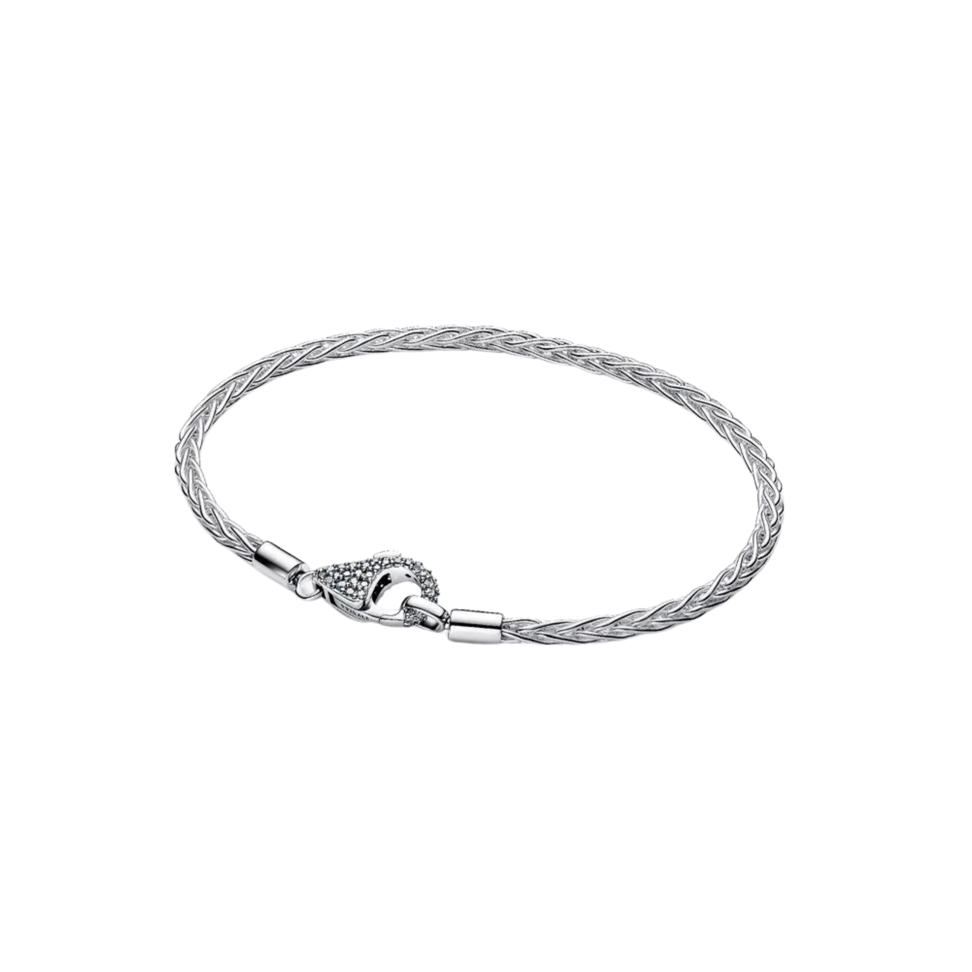 Pulsera Pandora Moments Cadena de Espiga con Cierre en Pavé - Bijuvera
