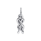 Charm Pandora Pendentif Nœud Infini avec Pavé – Argent Sterling 925 Brillant
