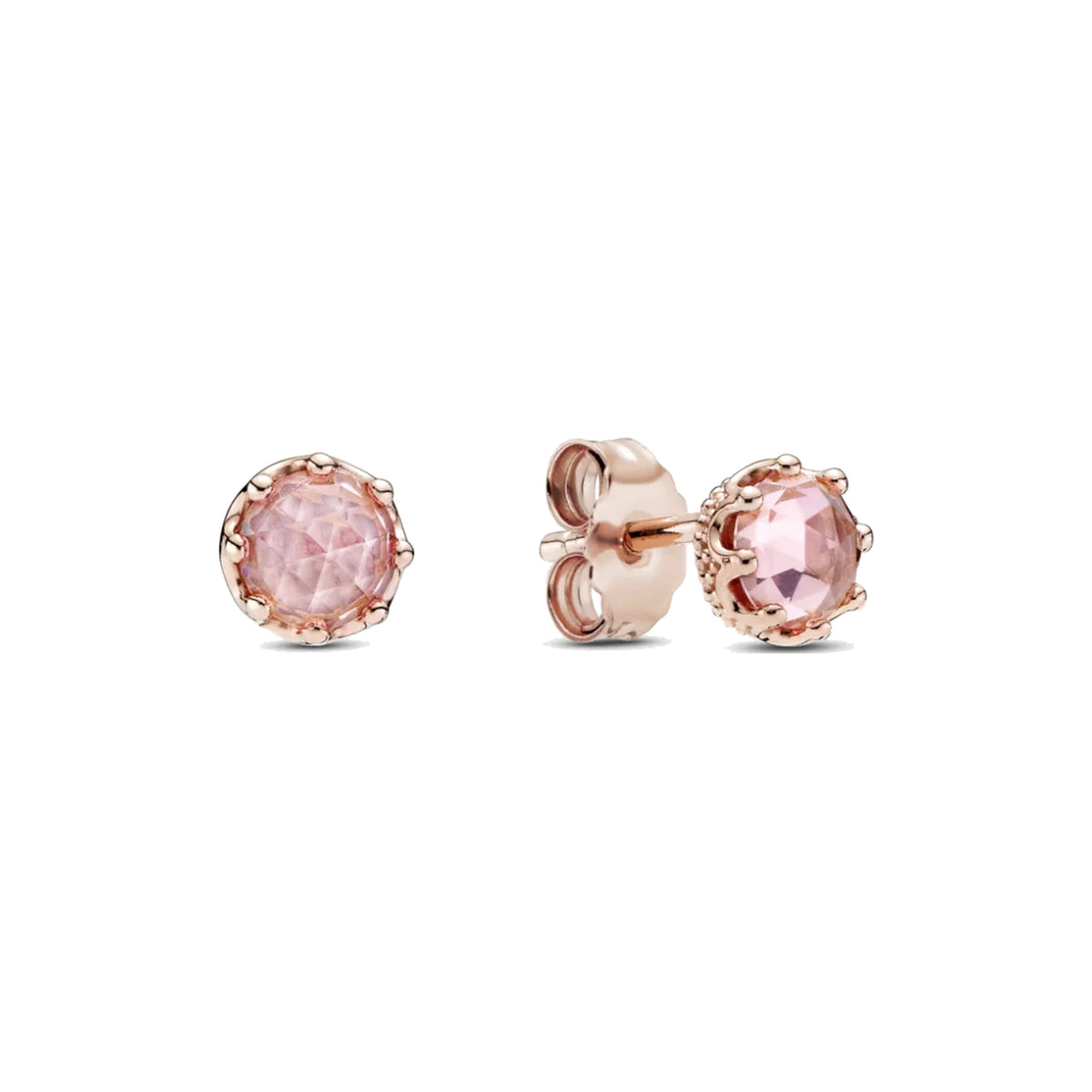 Pendientes Pandora Corona Rosa Brillante mujer rosé - Bijuvera