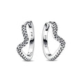 Pendientes Pandora de aro 292545C01 Ola brillante - Bijuvera