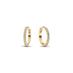 Pendientes Pandora de aro Mini Brillantes - Bijuvera