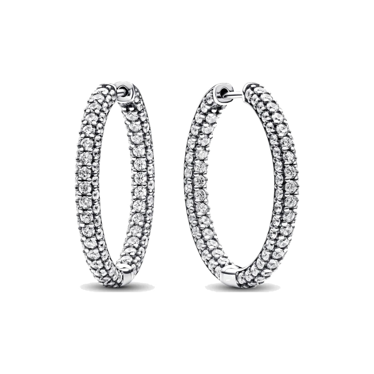 Pendientes Pandora de aro Timeless pavé - Bijuvera