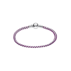 Pulsera Pandora Cadena Caja Cordón Morado - Bijuvera