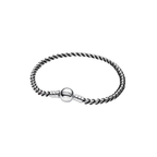 Pulsera Pandora Cadena Caja Cordón Negro - Bijuvera